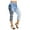 Blue, variant on Women's Dress Clearance Women's Lace Panel Denim Leggings Summer Capris Leggings Jeggings Black 18(XXXXXL)