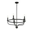 thumbnail image 6 of Trade Winds Lighting 5-Light Chandelier In Matte Black, 6 of 7