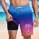 thumbnail image 5 of Pantalones Cortos Casuales para Hombre Imprimir con Bolsillos Pantalones de Playa de Cintura Elástica, Pantalones Cortos de Cintura Elástica para Hombre, 5 of 5