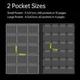thumbnail image 2 of Coin Collection Holder Book for Collectors 300 Pockets Transparent PVC Penny Collection Album Display for 25mm/0.98 Inch Coin Souvenir Penny Collection Organizer with 2 Pocket Sizes for Dustproof, 2 of 8