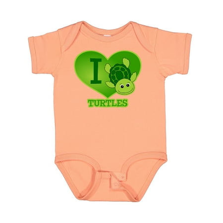 

Inktastic I Love Turtles Gift Baby Boy or Baby Girl Bodysuit