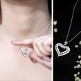 thumbnail image 3 of Rosec Jewels Lab Diamond Heart Pendant Necklace for Women - EF-VS Grade - Ready to Gift for Valentines Day, 14K White Gold, 3 of 8