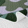 thumbnail image 5 of Manfei Retro Camouflage Twin Quilt Set, Mid Century Camo Twin Coverlet Set, Gray Green, 2 Pieces, 1 Bedspread and 1 Pillowcase, 5 of 7