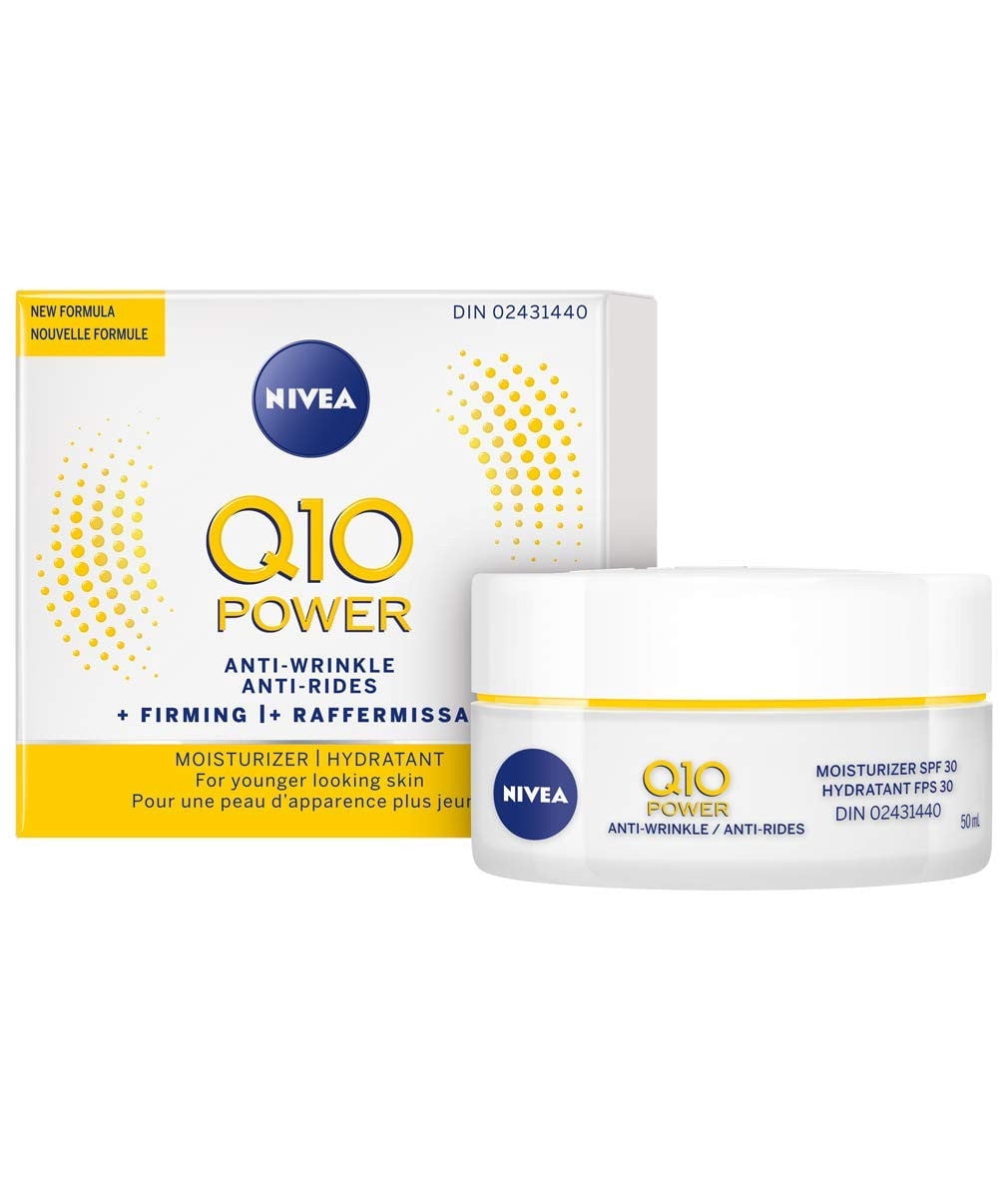 NIVEA Q10 Plus Anti-Aging Day Care Cream, SPF 30, Hydrating Facial