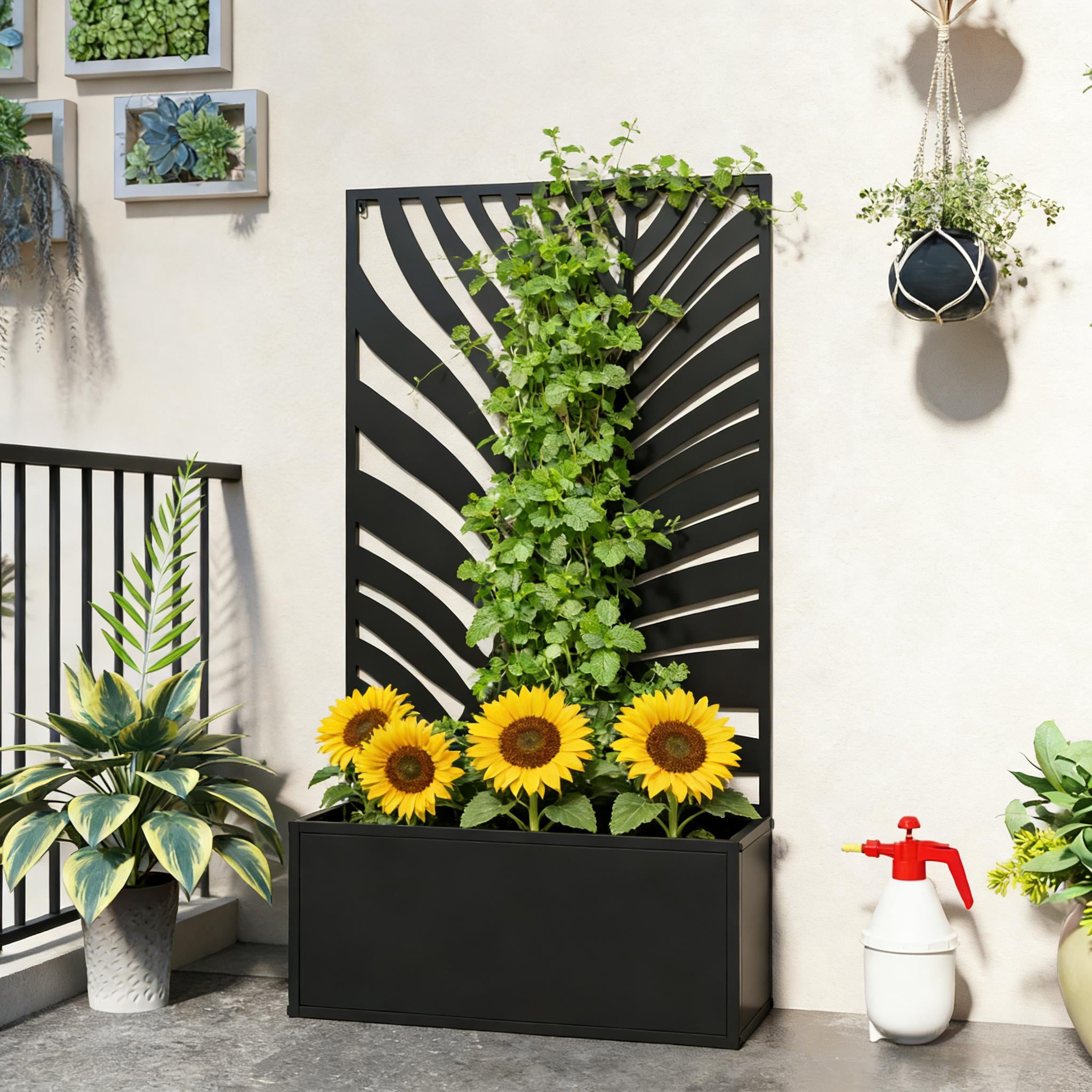 Freestanding Plant Bed Wall Mounted Flower Raised Garden Bed
