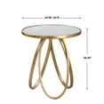 thumbnail image 3 of Uttermost Montrez Contemporary Metal Accent Table in Gold Finish, 3 of 4