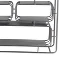 thumbnail image 2 of Benzara BM206027 Industrial Style Metal Wall Shelf with 4 Spacious Cubbies, Silver, 2 of 2