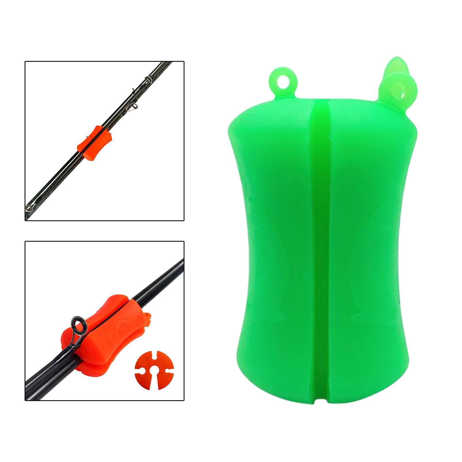 Portable Fishing Rod Fixed Ball Rubber to Resistant Durable Reusable Fishing  Pole Clip for Boat Fishing Accessories Dark Green 