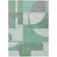 thumbnail image 2 of HomeRoots 617912 9 x 12 ft. Green, Sage & Gray Geometric Washable Indoor & Outdoor Rectangle Area Rug, 2 of 5