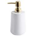 thumbnail image 1 of Soap Bottle Ceramic Simple Empty Soap Dispenser Shampoo Bottle with Plastic Pump, 1 of 10