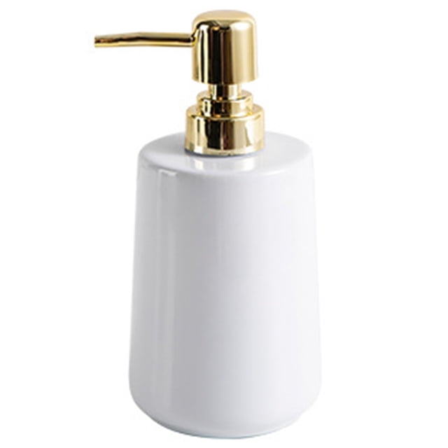 Soap Bottle Ceramic Simple Empty Soap Dispenser Shampoo Bottle with Plastic Pump