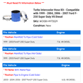 thumbnail image 2 of Turbo Intercooler Hose Kit - Compatible with 1999 - 2004, 2006 - 2007 Ford F-250 Super Duty V8 Diesel 2000 2001 2002 2003, 2 of 2