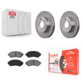 thumbnail image 1 of Transit Auto Front Disc Brake Rotors and Semi-Metallic Pads Kit for Car Mazda Protege K8S-100094, 1 of 11