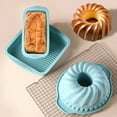 thumbnail image 5 of 6PCS Food Grade Silicone Baking Tool Set, High-temperature Resistant Oven, Baking Plate, Cake, Toast, Qifeng Kitchen Baking Mold (blue 6pcs), 5 of 7