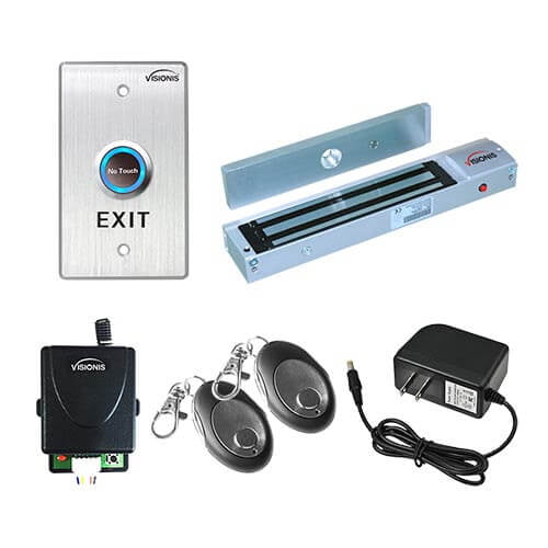 UHPPOTE Access Control Inswinging Door 600Lbs Electromagnetic Lock Remote & Bracket Kit Mag-Lock with UL Listed 