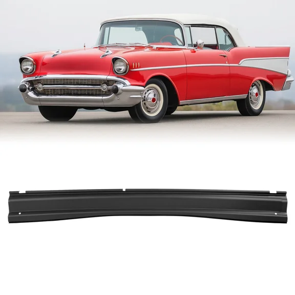 Kojem Rear Trunk Tail Pan Patch Panel for Chevrolet 150 / 210 / Bel Air 1955-1957 Steel Black