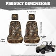 thumbnail image 6 of KUIFORTI Deer Head UTV Seat Covers Easy Installation Seats Cover for UTV Comfortable Rhino Seat Cover Set(4 PCS) Compatible with Yamaha Rhino 700 660 450 2004-2021, 6 of 6