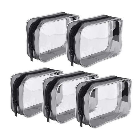 JMKTOOL Lot De 4 Trousses De Maquillage Transparentes En PVC étanche