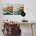 thumbnail image 4 of Stupell Industries Earth Tone Fluid Waves Abstract Painting Wrapped Canvas Art Print Wall Art, 17 x 17, Set of 2, 4 of 8