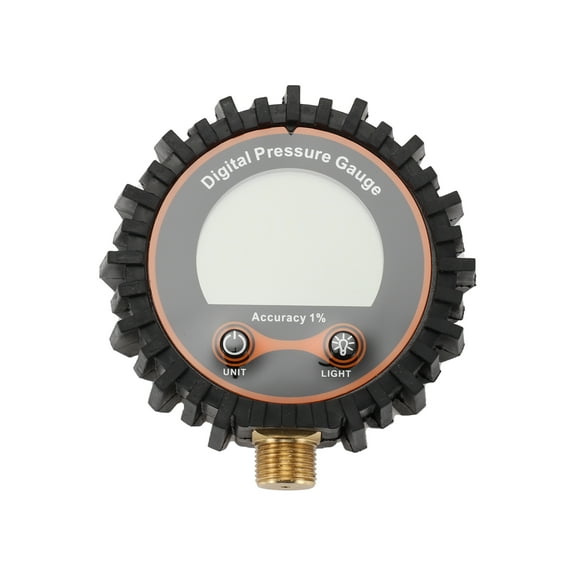 Unique Bargains 1Pcs Universal Digital Tire Pressure Gauge M11x1 without Battery 0-250PSI Digital Air Pressure Meter for Cars