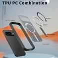 thumbnail image 3 of Allytechgroup Magnetic Case for Google Pixel 10A, Compatible with Magsafe Military Grade Protection Invisible Stand Heat Disspation Rugged Phone Case for Google Pixel 10A, Black, 3 of 7