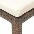 thumbnail image 3 of vidaXL Patio Lounge Chair with Cushion and Adjustable Backrest Poly Rattan, 3 of 19