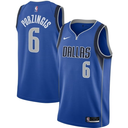 Men's Nike Kristaps Porzingis Blue Dallas Mavericks 2020/21 Swingman Jersey - Icon Edition