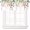 Wildflowers2, variant on Pink Eucalyptus Leaves Curtain Valance for Windows Watercolor Window Treatments 1 Panel Short Curtains for Kitchen Windows Bathroom Bedroom,54 x 18 Inch