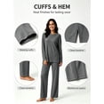 thumbnail image 3 of MecTo Sleepwear Loose Side Split Wide Leg, Pajamas Set (Women's), 3 of 8
