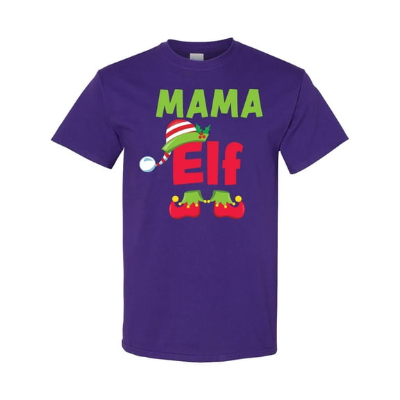 Inktastic Christmas Mama Elf T-Shirt