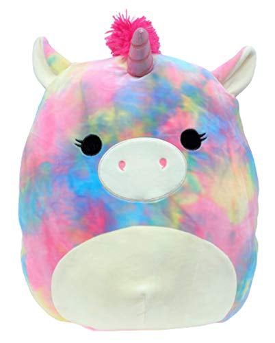 Squishmallow 16" Esmeralda Tie Dye Unicorn Rainbow Stuffed Animal Christmas 