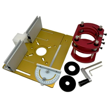 

Table Insert Tool Woodworking Benches Fence Sliding Brackets Templates Aluminium Wood Milling Flip Board Trimming Machine for Woodworking Gold