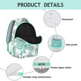thumbnail image 4 of Nautical Anchor Student Backpack Waterproof Durable School Bag with Mermaid and Seaside Coral Pattern, Breathable Foam Padding, Adjustable Straps for Travel and Outdoor Use, 4 of 5
