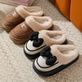 thumbnail image 5 of Zapatillas de algodón para mujer ins invierno interior pareja en casa 2024 nuevas lindas Zapatillas de felpa para uso exterior otoño e invierno, 5 of 5