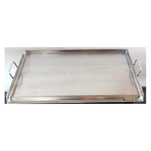 32" x 17" Stainless Steel Comal Flat Top BBQ Cooking Griddle For Stove or Grill
