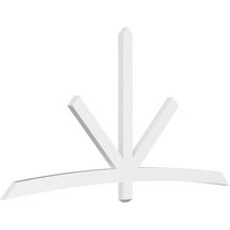 96"W x 48"H x 2"D x 4"F, 12/12 Pitch, Alberta Architectural Grade PVC Gable Bracket