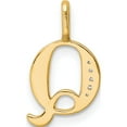 thumbnail image 3 of 14K Yellow Gold Diamond Letter Q Initial Pendant(Length 16.94) - Jbsp, 3 of 5