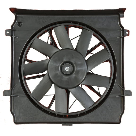 Agility Auto Parts 6010090 Dual Radiator and Condenser Fan Assembly for Jeep Specific Models