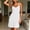 White, variant on BRGZLK Womens V Neck Nightgowns Stylish Solid Color Spaghetti Double Strap Sleeveless Casual A-Line Flowy Nightdress Lightweight Soft Comfort Loungewear Outfits Gray S