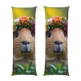thumbnail image 1 of Fotbe Flower Crown Guinea Pig Funda para Almohada Corporal con Diseño, Funda de Microfibra Ultrasuave de 20x54 Pulgadas, Ropa de Cama Elegante, 1 of 7