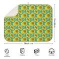 thumbnail image 2 of Sunflower Floral Dish Drying Mat for Kitchen Counter, Foldable 18x24 Inch Microfiber Rack Pad, Absorbent Surface for Dishes, 2 of 3