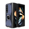 thumbnail image 3 of Elegant Choise Phone Case for Samsung Galaxy Z Fold 4 Shockproof Heavy Duty Protective Cover with Ring Stand, Blue, 3 of 11