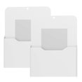 thumbnail image 1 of Portadocumentos magnéticos MoKo, tamaño A4, impermeables, paquete de 2, color blanco, 1 of 7