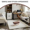 thumbnail image 3 of LIFKOME Small Bench Coffee Wood Vanity Bench for Home Furniture Bedroom Living Room 1Set, 3 of 6