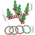 thumbnail image 3 of Inflatable Christmas Tree Toss Game For Kids And Family Holiday Party Indoor Outdoor Activity Festive Toy With Ring Set Pvc Material Fun Competition, 3 of 6