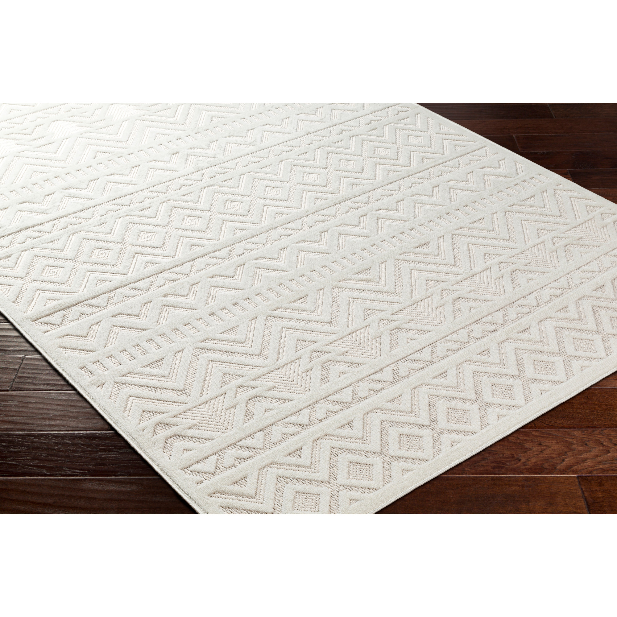 Artistic Weavers  Cream 5' x 8'  Indoor/Outdoor Rectangle Area Rug