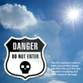 thumbnail image 6 of Danger Skull Symbol Do Not Enter 12 inch X 12 inch Shield-Shaped Rust-Free Aluminum Metal Sign Weather Resistant Made in the USA, 6 of 6