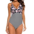 thumbnail image 2 of Aayomet Maillots de Bain Taille Haute pour Femmes Imprimé Maillot de Bain Tankinis Ensemble (Rouge, S), 2 of 5