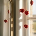 thumbnail image 2 of Valentine's Day Heart Ornaments-24Pcs Plastic Heart Shaped Baubles Hanging Ornaments for Valentine's Day Tree Decorations Valentine's Day Wedding Anniversary Party Holiday Decor(Red,2x1.7"), 2 of 5