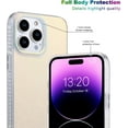 thumbnail image 4 of for iPhone 11 Case with Bumper, Unique Sparkling Design for Women Girls,[Military Grade Drop Protection] Shockproof Protective Luxury Aesthetic Phone Cover for 11 6.1 inch, Bling Silver, 4 of 15